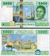 *5000 Frankov Rovníková Guinea (CAS), P509F 2002 UNC - Kliknutím na obrázok zatvorte -